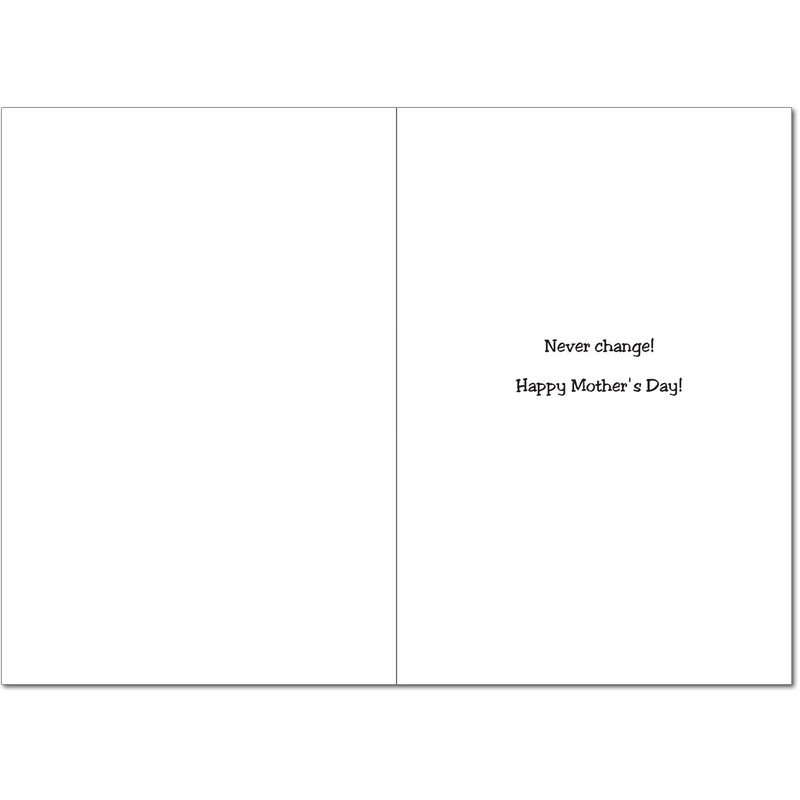 NobleWorks 0097 No Moms Humorous Mother's Day Paper Card with