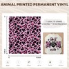 Tintnut Leopard Print Pattern Permanent Vinyl - 8 Sheets 12