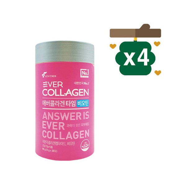 Ever Collagen Time Biotin 30 packets (4 packs) / 에버콜라겐