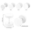 4 Pairs Unisex 6-12MM Stainless Steel Stud Earrings Set,Cupimatch Ear