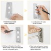 FFowcye 8" Wall Mount Magnifying Mirror, 1X/10X Double-Sided Makeup Mirror