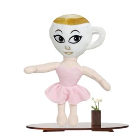 Ballerina Cappuccino Toy, Italian Brainrot Plush, Tralalero Tralala Plushie Italian Brain Rot Toys Plushie, For Kids & Collectors, Soft Toys for Bedroom Decor & Role Play