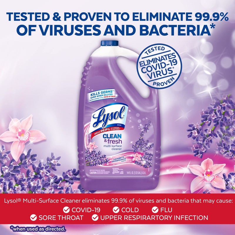 Lysol Multi-Surface Cleaner, Sanitizing and Disinfecting Pour, to Clean and