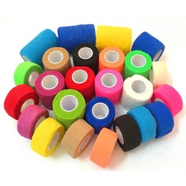 Athmedic Synthetic Kinesiology Tape. Water Resistant. (Black/Pink/Dark Blue)