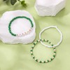 Pingyongchang St. Patricks Day Stackable Beaded Holiday Bracelets Set for