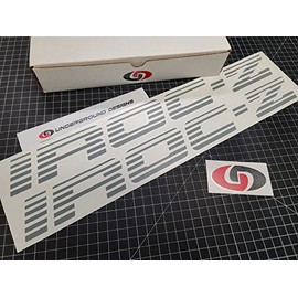 IROC-Z Faded Blind Door Decals (2-Pack) Third Gen Camaro Racing Stickers Fits 1985-1990 IROC Select Color: (Gloss Gray, 2.0" x 20.0")