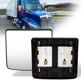 Lower Mirror Glass for Kenworth T680 T880, Lower Small Mirror Glass with Defrost Heated Replacement for Kenworth T680 T880 Driver Left Passenger Right Universal side