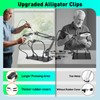 10X Magnifying Glass with Light and Stand, KUVRS Magnetic Helping