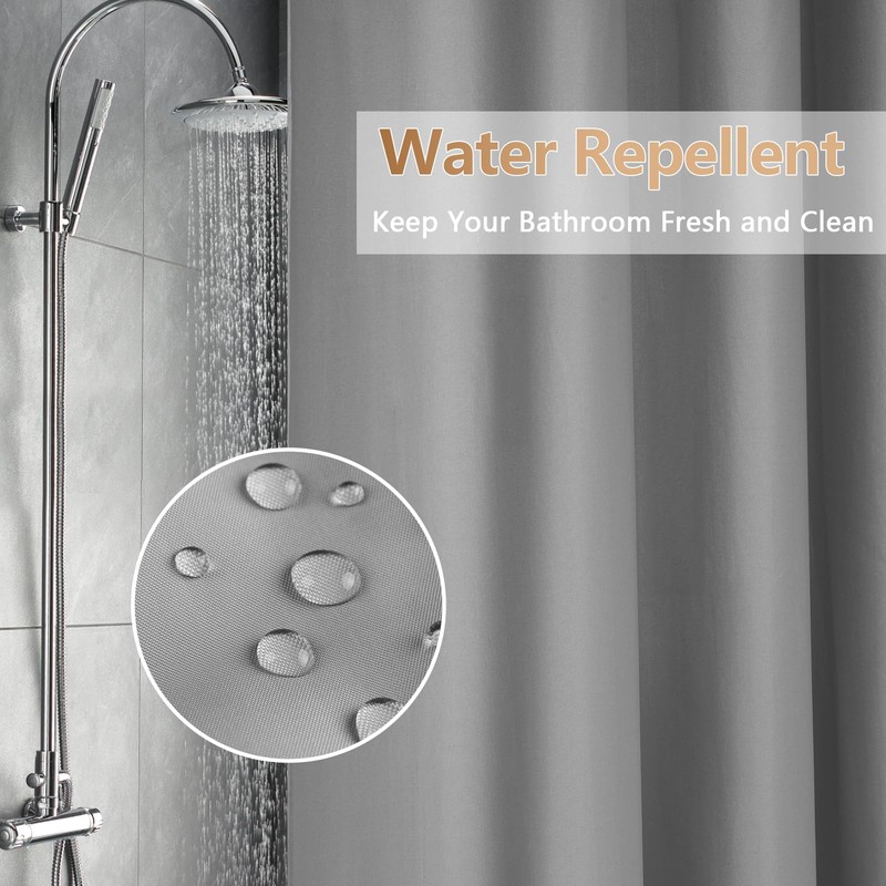 Seenus 72 x 78 inch Extra Long Waterproof Fabric Shower