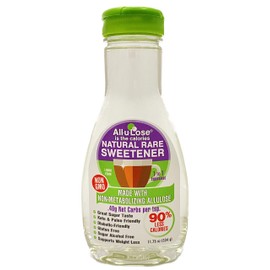 Liquid All-u-Lose, Natural Rare Sugar Sweetener, Non-GMO Allulose with Monk-fruit, 11.75 fl. oz.