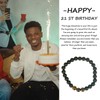 21st Birthday Gifts Bracelet for Him - Inspirational Beaded Bracelets