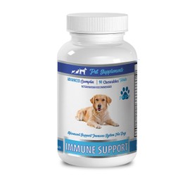 Immune Dogs - Advanced Immune System Support - CHEWABLE - for Dogs - Turkey Tail for Dogs - 1 Bottle (90 Chews)