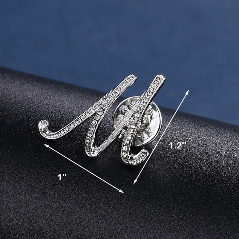 SINNKY - Broche de Aleación de Plata para Ropa, Broche