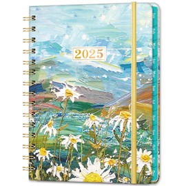 2025 Planner - Planner 2025, Jan 2025 - Dec 2025, 2025 Planner Weekly and Monthly, 6.4" x 8.5", Monthly Tabs, Hardcover, Twin-wire Binding, Back Pocket, Thick Paper, Perfect Organizer