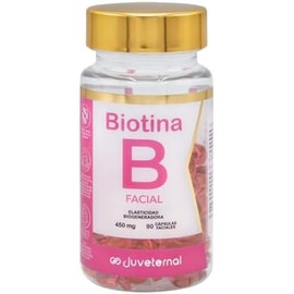 Cápsulas Faciales de Biotina 90 cápsulas Twist-Off Nutre, Hidrata y Fortalece tu Piel