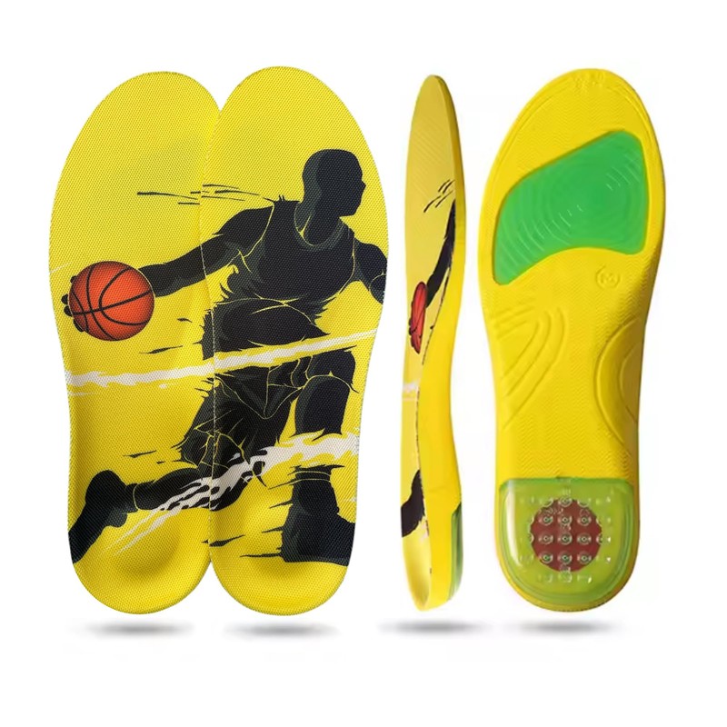 ALTEKANA Sports Insoles - Shock Absorbing Elastic with Heel Comfort