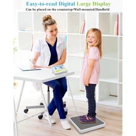 Medical Scale for Body Weight with Digital Display, 660 lb Limit, High Accuracy Medical Grade Floor Scale, Heavy Duty, kg/oz/lb Settings, AC Adapter & Battery Included, Portable Home & Physician Scale