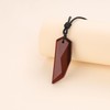 COAI Wolf Tooth Protection Red Tiger Eye Gemstone Necklace for