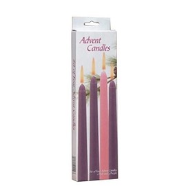Biedermann & Sons Advent Taper Candles, Box of 4