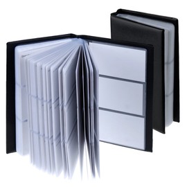 Zacro Business Card Holder for 240 Cards Ideal for Office and Practice Business Card Book Credit Cards Black