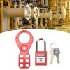 Padlocks Hasps Set, Keyed Hasp 6 Hole Design Security Tamper