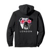 London UK English Bulldog Sunglasses Flag Souvenir Pullover Hoodie