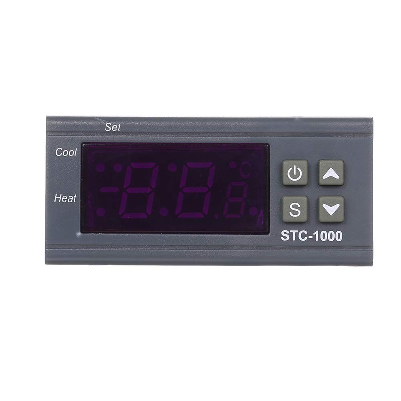 YUNFANG Digital Temperature Controller, STC-1000, Controller, Thermostat, JZFH28082-1FZJJCXBB, 12V, LED