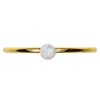 uGems 14Kt Gold Filled Stacking Ring with White Opal Size