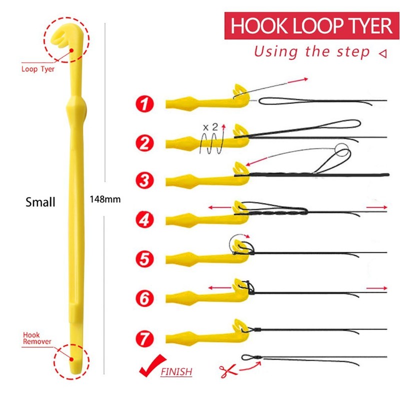 NewShot 2x Easy Hook Loop Tyer Disgorger Tool Tie Fast