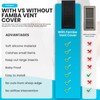 2pcs Baby Proofing Vent Covers Protective Silicone Safe Vent Covers