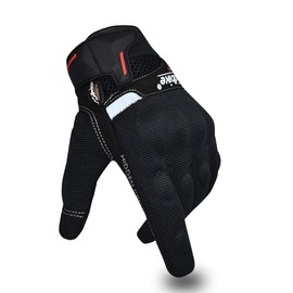 MADBIKE RACING EQUIPMENT Motorcycle Gloves Summer Men Women Touchscreen Compatible Unisex UMAD04 Black XL