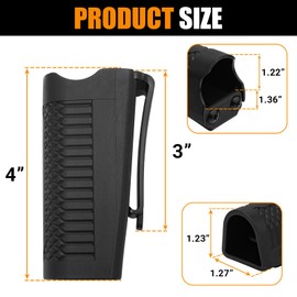 Tactical Flashlight Holster 88051 for Streamlight ProTac HL - Duty Belt Flashlight Holder Compatible with Streamlight Strion Flashlight, Black