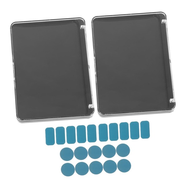 IWOWHERO 2pcs Makeup Storage Box Empty Lipstick Pan Lipstick Palette