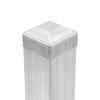 Plum Fittings 2" x 2" Square Pressed Steel Dome Caps