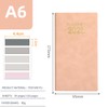 MANJIAMEI 2025 Pocket Diary PU Leather Soft Cover A6 Week