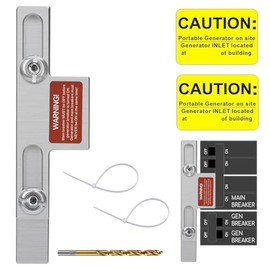 Kit de enclavamiento para generador, panel de enclavamiento eléctrico compatible con medidor de línea de origen cuadrado D, interruptor principal de 150 o 200 amperios, kit de enclavamiento