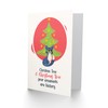 Wee Blue Coo Naught Kitty Christmas Tree Christmas Greetings Card