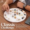 Marblous Krafts Marble Peg Solitaire Board Game 10" with 42