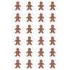 Hygloss Products Winter Christmas Gingerbread Man Stickers - 72 Sticker
