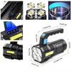 CLEZGO Flashlight Rechargeable USB High Lumens-Camping Flashlight with 4 Powerful