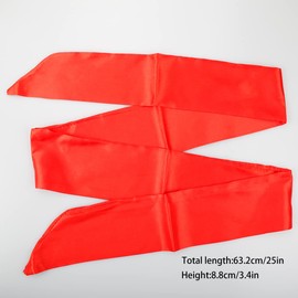 GLADFRESIT Silk Satin Blindfold Sleep Mask，Luxury Eye Covers for Better Sleep（Black Red）