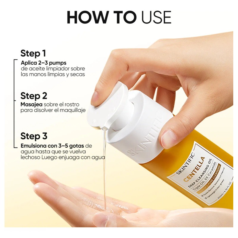 Skintific Aceite Desmaquillante Centella 5x Ceramidas 200ml