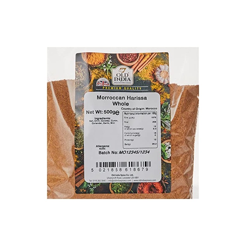 Old India Morroccan Harissa Whole 500g