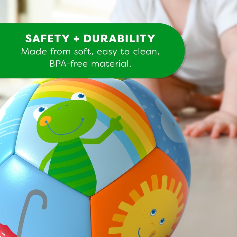 Haba - Baby Ball-Rainbow World Baby Toys, Multicoloured (306318)