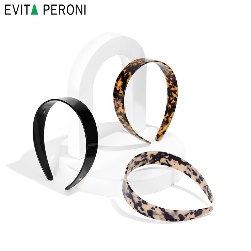 EVITA PERONI Wide Headbands for Women - Premium Acetic Headband