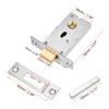 PATIKIL Round Recessed Door Lock, Stainless Steel 304 Hidden Recessed