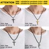 ChainsHouse Leather Necklace for Men String Necklace Black Cord Necklace