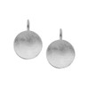 Stud Earrings Round with Brushed Surface Nena Ladies Lina, Handmade