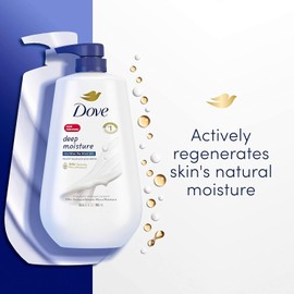 Dove Deep Moisture Liquid Body Wash with Pump Nourishing for Dry Skin 30.6oz NEW