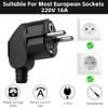 AXFEE Pack of 2 Euro Plugs, 250 V 16 A